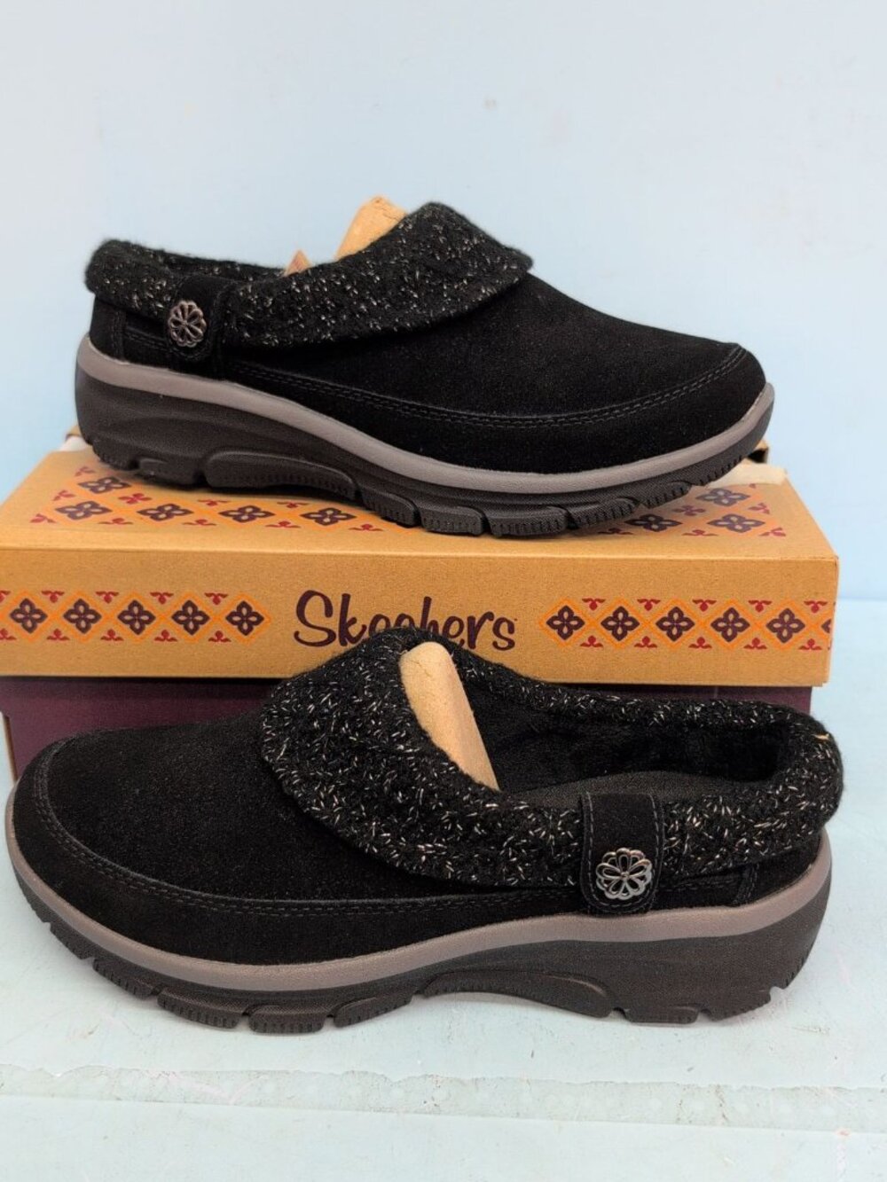 Skechers Easy Going Full Bloom Women's Clogs US 9 Black